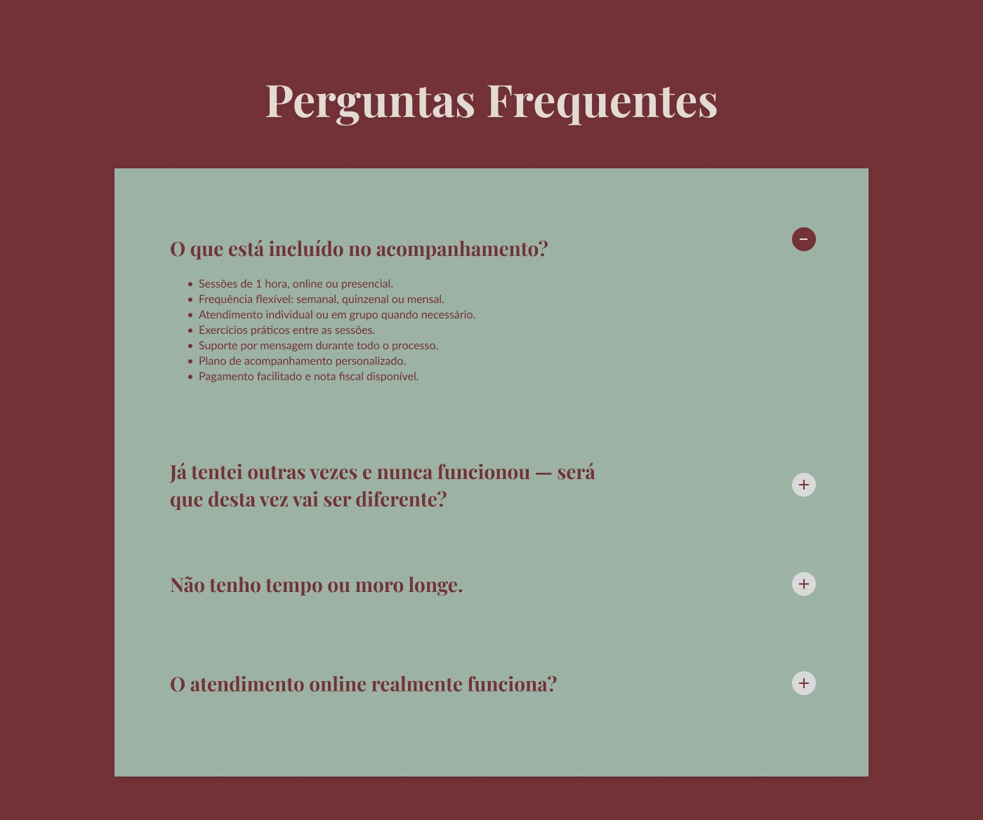 Website Erika Muricy, tela 6 de 6