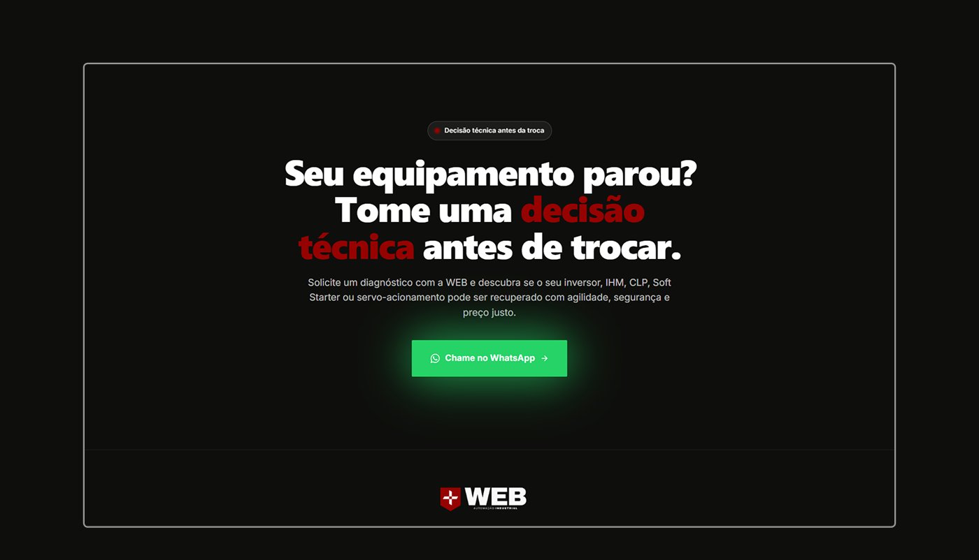 Website WEB Automação Industrial, tela 7 de 9